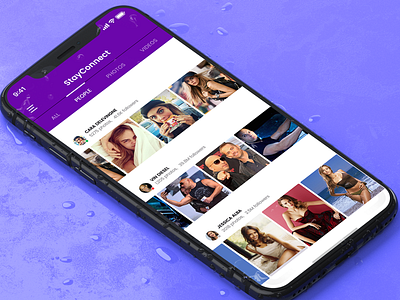 StayConnect with People - IphoneX App after effect app concept ios iphonex photoshop social ui uidesign user interface ux uxdesign