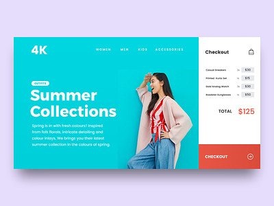 Ecommerce Landing Page - Download checkout concept ecommerce freebie ios photoshop ui uidesign user interface ux uxdesign website