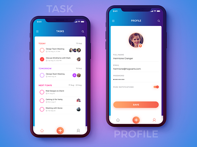 ToDo List App- IphoneX app concept ios iphonex photoshop todo todo list ui uidesign user interface ux uxdesign