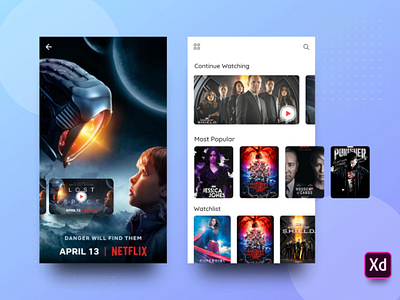WebSeries App UI- Freebie app concept freebie ios iphonex minimal movie netflix ui uidesign user interface ux