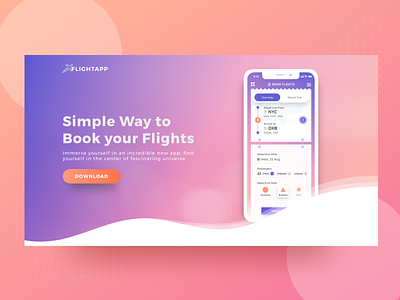 Flight Booking App Landing Page concept figma flight booking illustration landing page responsive ticket booking tour booking travel ui user interface ux