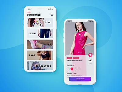 Ecommerce Store App - IphoneX after effect app concept ecommerce figma ios iphonex ui uidesign user interface ux uxdesign
