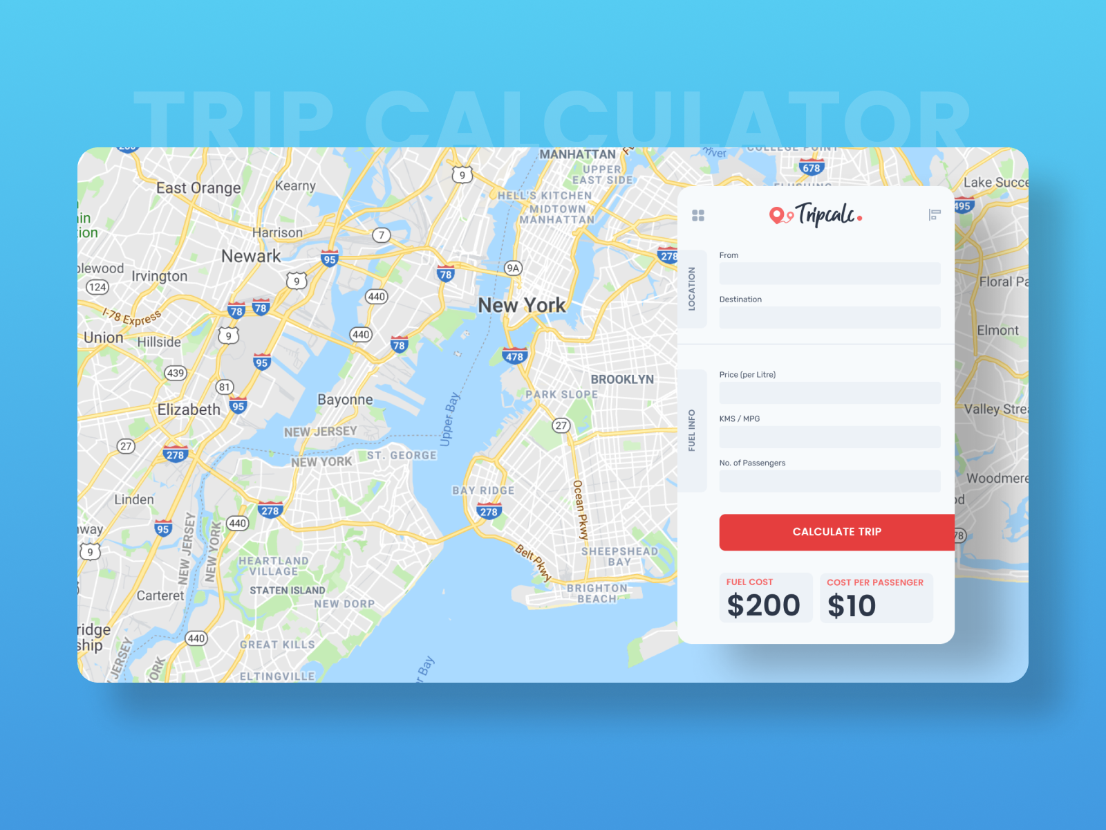 Trip Calculator Concept V1 By M Mohamed Fariz On Dribbble Trip Calculator Concept V1 By M Mohamed