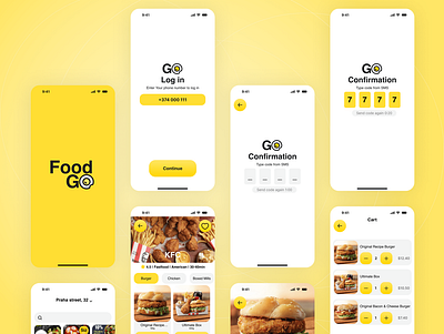 Food mobile app || UX/UI design design graphic design illustration mobile design ux ui design wireframe