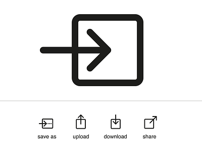 the new “save …” icon