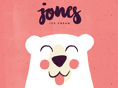 jones ice cream #2 animal bear branddesign branding cute icecream illustration letters logo polarbear tiny vector