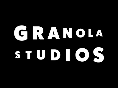 Granola Studios branddesign branding clean filmstudio logo simple startup subtle virtualreality wordmark