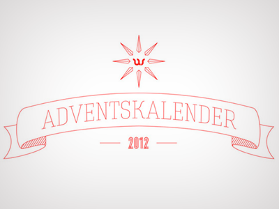 upstruct advent calendar 2012 banderole banner illustration letter type typography vector