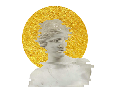 Venus in Golds gold greece marble minimal statue venus