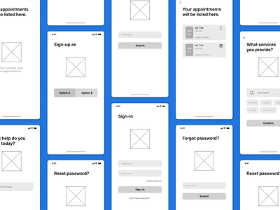 Office for You - Wireframes design figma graphic design ux wireframing