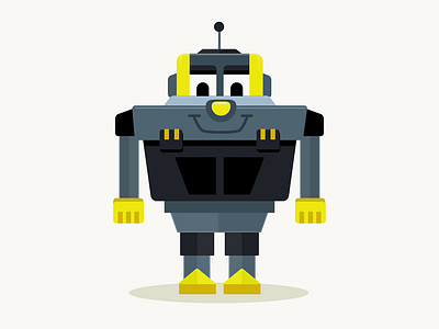 A Friendly Robot character dailies friendly robot vector vectordailies
