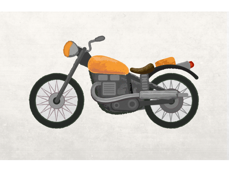 motorbike vector illustration by mike gilbert on dribbble motorbike vector illustration by mike