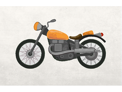 Motorbike Vector Illustration illustration illustrator motorbike texture texturino vector