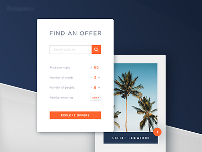 Holiday Form UI card design form typography ui ux