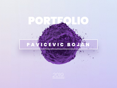 Porfolio Cover 3d cinema 4d cover design portfolio design purple sketch app