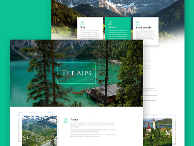 Web Layout design layout design mountains ui web layout web ui