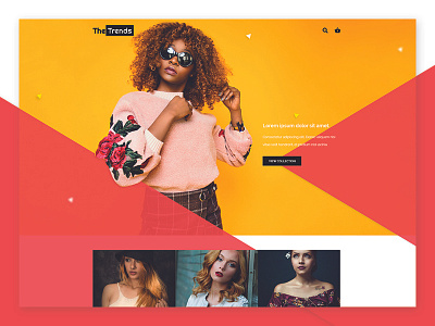 Web Layout for a clothing store clothing clothing store concept ui shopping web web design web ui