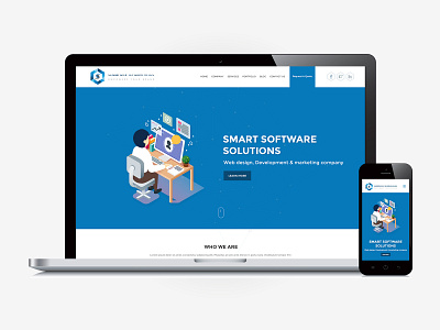 Website Layout Design for Software Development Company design development company layout layout design marketing responsive design responsive layout software company technologies web layout website