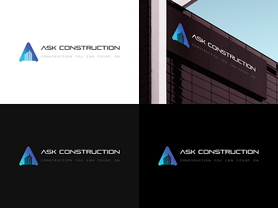 Construction Company Logo branding business construction design logo logo design logo design branding vector