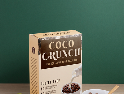 Coco Crunch Cereal Brand branding graphic design