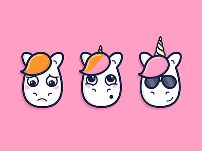 Magical Unicorns 🦄 🎉 cool cute cute icons epic grow horn icons illustration magic unicorn unicorn icons