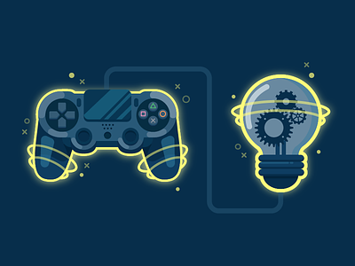 Gaming vs Software Development 👨‍💻💥 article blog creative gaming lightbulb playstation playstation remote remote