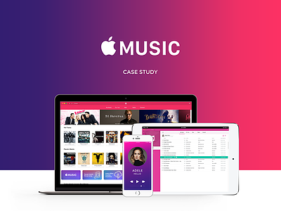 Case Applemusic Study adele apple music bruno mars daft punk ed sheeran interactive music pharell the weeknd ui ux