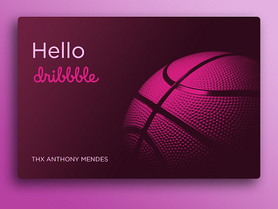 Hello Dribbble :) community debut design dribbble first shot hello hello dribbble ui ux welcome