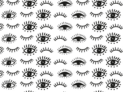 Eye Pattern dots eye eyelash eyepatternn eyes illustration illustrator minimalist modern mystic pattern patterndesigner surfacepatterndesigner