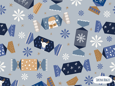 Christmas Candy Pattern artlicensing christmas christmaspattern cute cute art dear dots homedecore illustration illustrator pattern snow snowflake snowman star surfacepatterndesign trees winter wrapcandy xmas