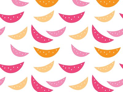 Melone Pattern happy joy melone orange pattern pink