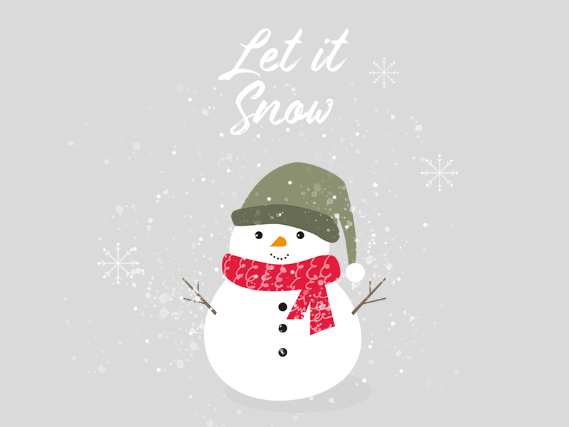 Snowman cute illustration photoshop snow snowman