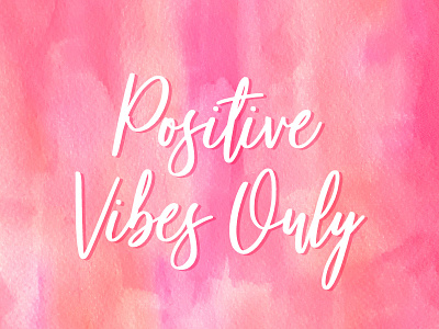 Positive Vibes Only by Sorina Bogiu on Dribbble