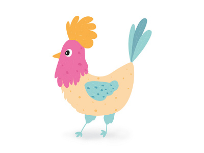 Chicken chicken cute design illustration illustrator pink vector