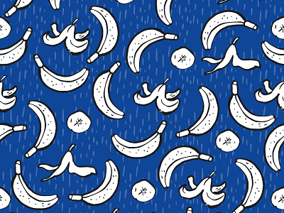 Banana Pattern banana cute illustrator paterndesign pattern