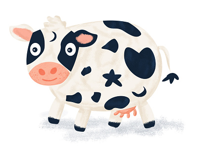 Cow cow cute design editorial editorial design illustration mats photoshop