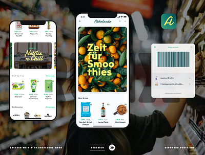 UX-Concept Automated Grocery Shop app concept prototype shopping ux