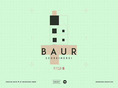 Logo Design: BAUR carpentry