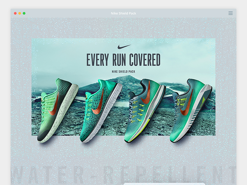 Nike Shield Feature Design by Dan Smith on Dribbble