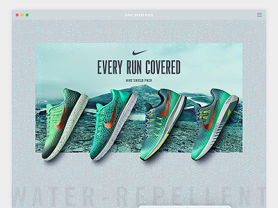 Nike Shield Pack Feature Design debut first post hello dribbble iceland nike run running shield shoes sneakers trainers ui design