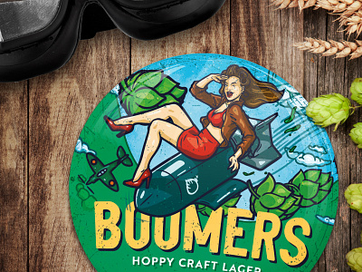 Hopfuzz Brewery - Boomers 2020 design