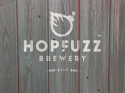 Hop Fuzz Brewery beer branding brewery logo