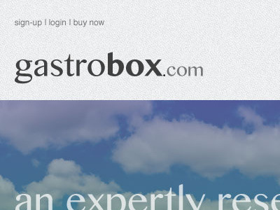 Gastro Box Initial Ideas branding food foodie gastro gourmet web