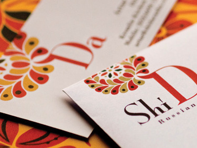 Shida Casha Restaurant Identity restaurant logo russian