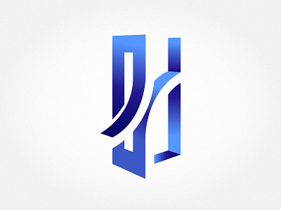 Product Design Logo blue logo branding gradient logo logo alphabet logodesign p logo product logo