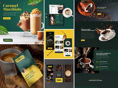 Corco (Coffee Brand) app designer brand brand identity branding branding designer content cretor design logo ui uidesign uidesigner