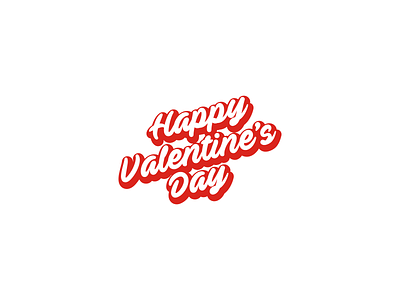 Happy Valentine's Day calligraphy happy valentines day lettering logo script valentine valentine day