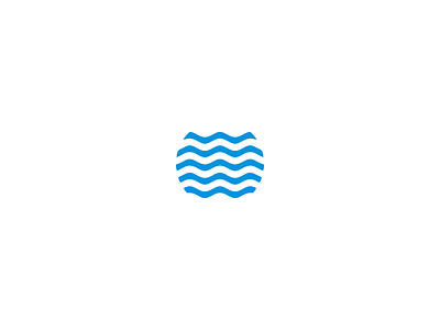 Waves blue lake logo minimal minimalist sea symbol water wave waves