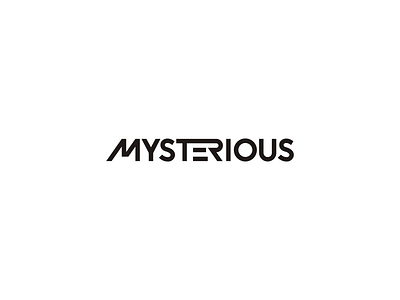 mysterious dj logotype minimal minimalist mp3 music mysterious typography