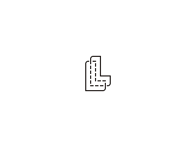 less leather lettermark ll ll lettermark ll monogram logo minimal minimalist monogram seam skin symbol